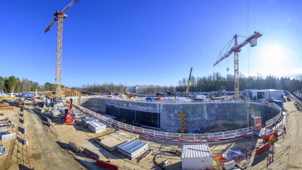 Travaux de la ligne 18 : une phase spectaculaire 3 chantier ligne 18 gare SQY