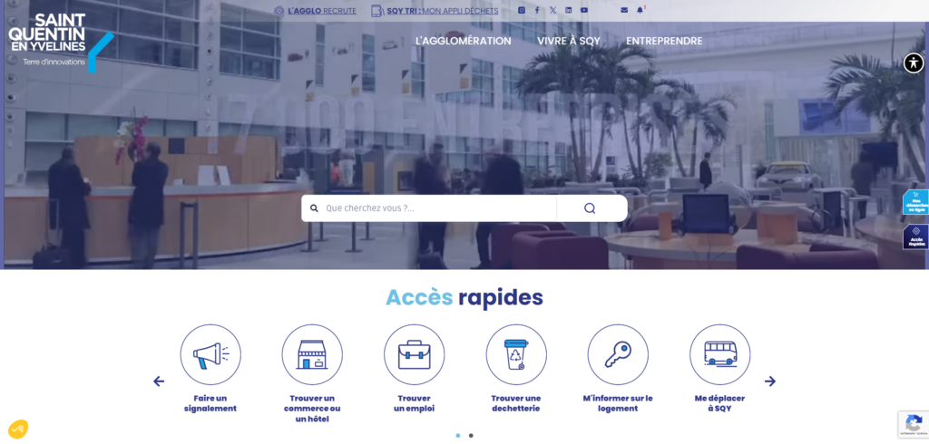 Accessibilité Mentions légales politique de confidentialité sqy.fr