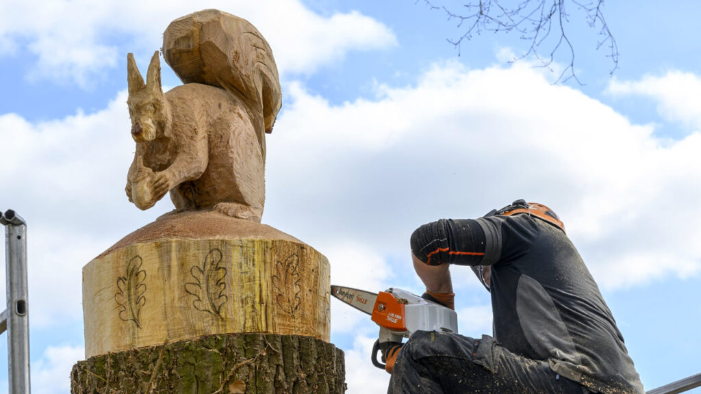 Quand un arbre devient une œuvre d’art... 18 sculpture arbre écureuil art La Couldre