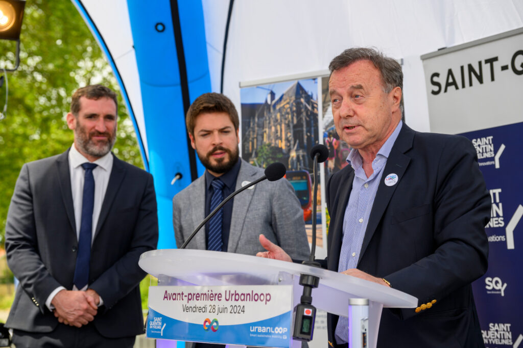 Urbanloop avant première inauguration Fan zone JOP 2024