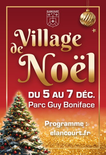 Affiche - Village de Noël Elancourt