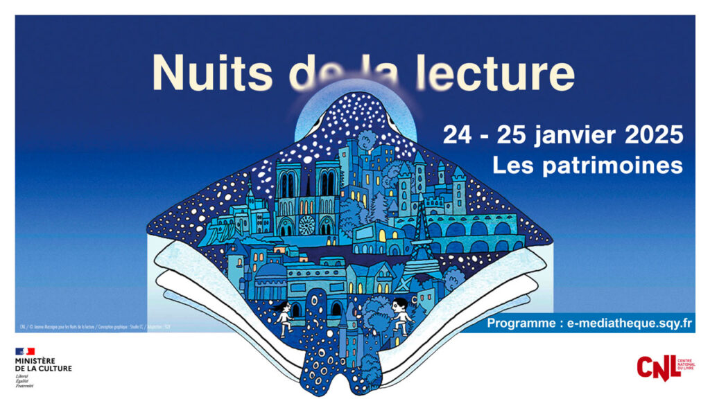 Nuits de la lecture : pour le plaisir de lire ! 21 Nuits de la lecture 2025 illustration