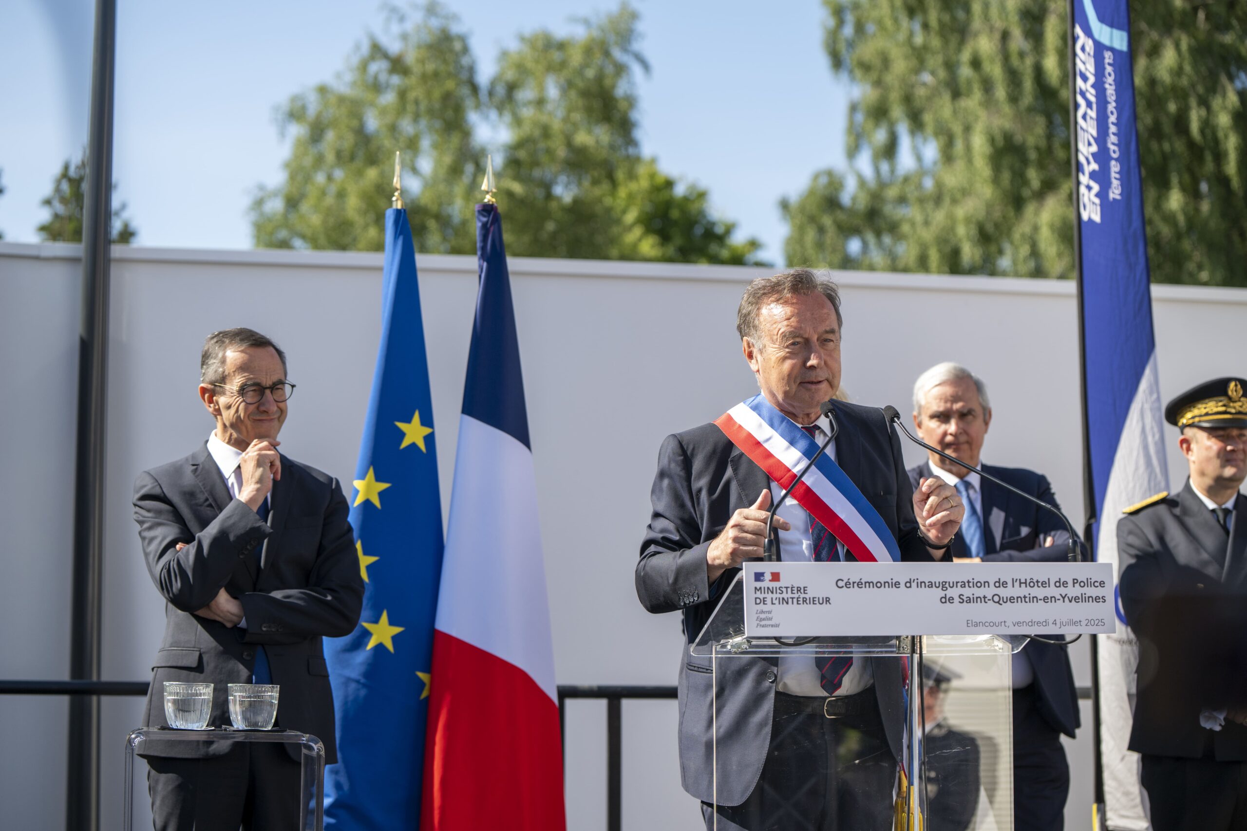 inauguration de l'hôtel de Police de SQY Discours fourgous