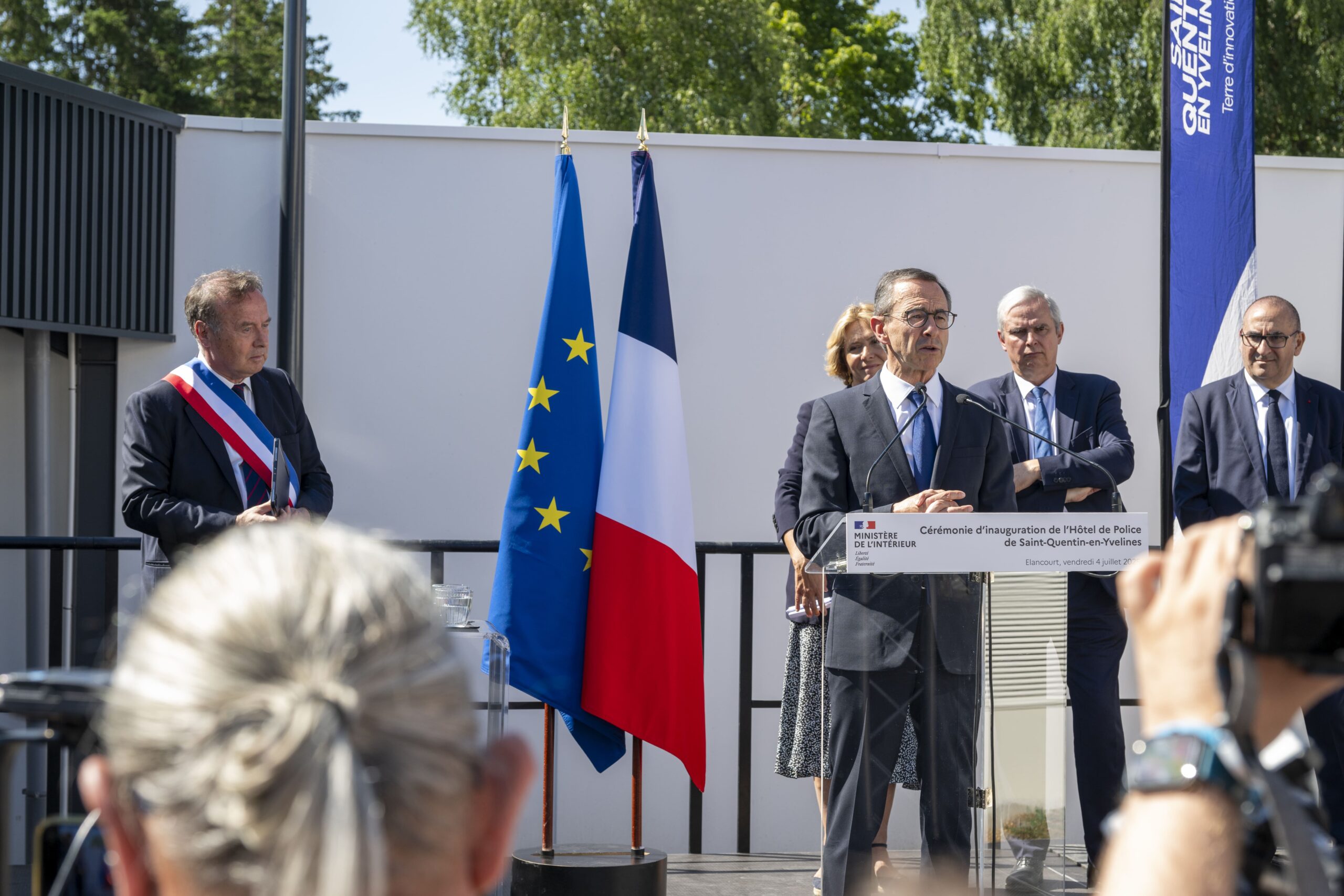 inauguration de l'hôtel de Police de SQY Discours