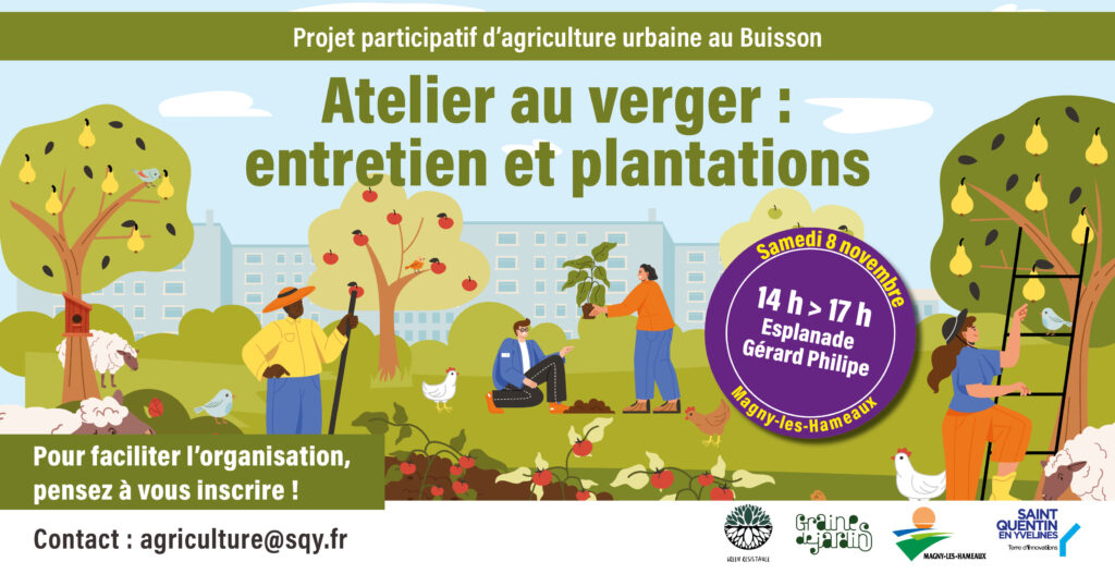 Le projet d’agriculture urbaine du Buisson 5 1200x630px SQY P.P.A.U Atelier au verger nov 2025